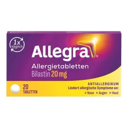 Allegra allergitabletter 20 mg tabletter, 20 st