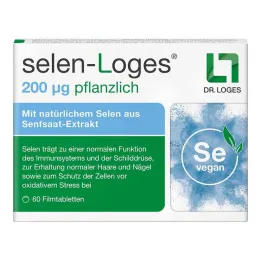 Selenium-Loges 200 µg vegetabiliska filmdragerade tabletter, 60 st