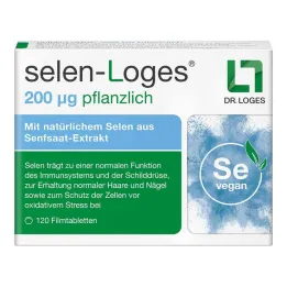 Selen-Loges 200 µg vegetabiliska filmdragerade tabletter, 120 st