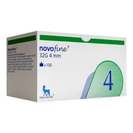 Novofine 4 mm kanyler 0,23x0,25 mm 32 G, 100 stycken