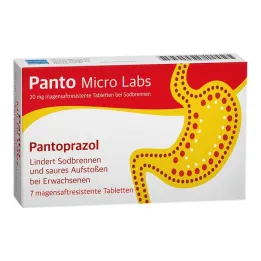 Panto Micro Labs 20 mg enterodragerade tabletter mot halsbränna, 7 st