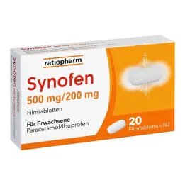 Synofen - med ibuprofen och paracetamol, 20 st