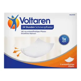 Voltaren 24 timmars smärtplåster med diklofenak, 5 st