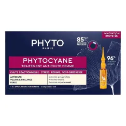 Fytocyanbehandling för reaktionära håravfallskvinnor, 12X5 ml