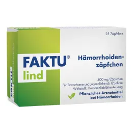 FAKTU Lind hemorrojder suppositorier med trollhassel, 25 st