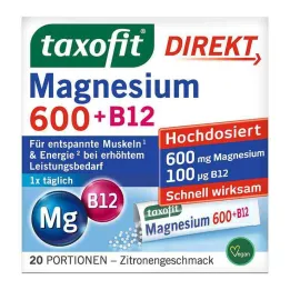 Taxofit Magnesium 600 + B12 Direktgranulat, 20 st