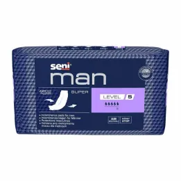 Seni® Man inkontinensskydd super level 5, 15 st