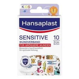 Hansaplast Kids gipslister känsliga 6x7 cm, 10 st