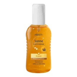 Solskydd &amp; tan pump spray brons LSF 50, 200 ml