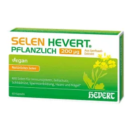 Selen Hevert växtbaserade 200 µg kapslar, 60 stycken