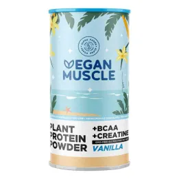 Veganskt muskelprotein vaniljprotein + kreatinpulver (600 g)