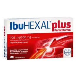 IbuHEXAL plus paracetamol 200 mg/500 mg filmdragerade tabletter, 20 st