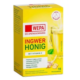 Wepa ingefära + honung + vitamin C-pulver, 10X10 g