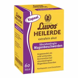Luvos healing clay extra fina akuta syrarelaterade magproblem kapslar, 60 st