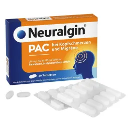 Neuralgin PAC mot huvudvärk och migrän tabletter, 20 st
