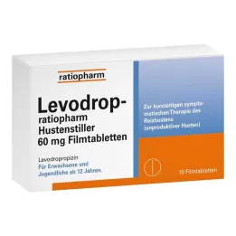 Levodrop-ratiopharm hostdämpande 60 mg filmdragerade tabletter, 10 st