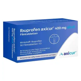 Ibuprofen axicur® 400 mg akuta filmdragerade tabletter, 50 st