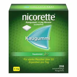 nicorette® tuggummi freshmint, 4 mg nikotin, 210 st