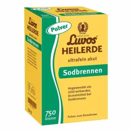 Luvos healing clay ultrafint pulver för akut halsbränna, 750 g