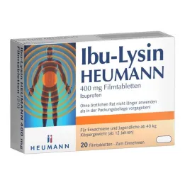 Ibu-Lysin Heumann 400 mg filmdragerade tabletter, 20 tabletter
