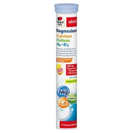 Doppelherz Magnesium + Kalcium + Kalium brustabletter, 15 st