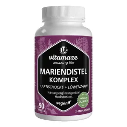 Mjölktistel komplex kronärtskocka + maskros veg.Kps, 90 st