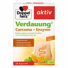 Doppelherz Digestion Curcuma + Enzymkapslar, 30 st