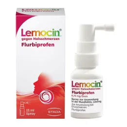 Lemocin Flurbiprofen 8,75mg / dos Spray för användning i munhålan, 15 ml