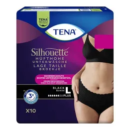 Tena Silhouette Plus L svarta inkontinensbyxor, 10 st