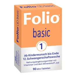 Folio 1 grundläggande filmdragerade tabletter, 90 st