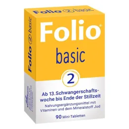 Folio 2 grundläggande filmdragerade tabletter, 90 st