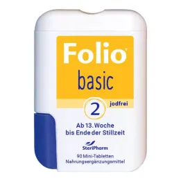 Folio 2 basiska jodfria filmdragerade tabletter, 90 st