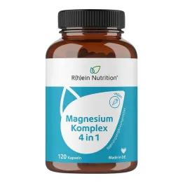 Magnesiumkomplex 4-i-1 högdos veganska kapslar, 120 stycken