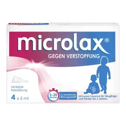 MICROLAX Rektala lösnings-enemas med kort slanghals, 4 enheter
