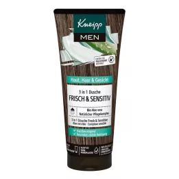 KNEIPP MEN 3-i-1 dusch färsk & känslig, 200 ml