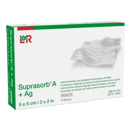 Suprasorb A + Ag Antimik.Cal.Alginate kompress 5x5 cm, 10 st