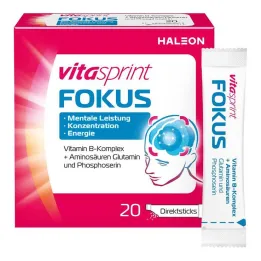 Vitasprint Focus Direct Sticks, 20 st