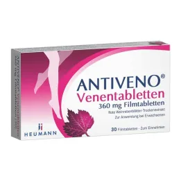 ANTIVENO Venösa tabletter 360 mg filmdragerade tabletter, 30 st