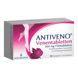 ANTIVENO Venösa tabletter 360 mg filmdragerade tabletter, 90 st