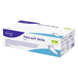 Peha-Soft nitrilblå undersökningshandskar icke-sterila pf M, 150 st