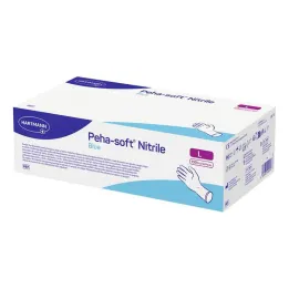 Peha-Soft nitrilblå undersökningshandskar osterila pf L, 150 st