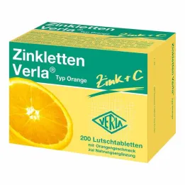 Zinkletten Verla Orange pastiller, 200 st