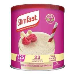 Slim Fast pulver hallon + vit choklad, 365 g