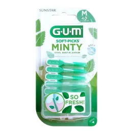 GUM Mjuka plockar Minty medium, 40 st