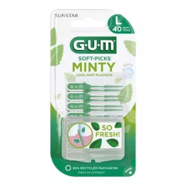 GUM SOFT-PICKS MINTY stor, 40 stycken