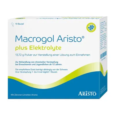 Macrogol Aristo plus elektrolyter 13,72 g Ple, 10 st Macrogol Aristo plus elektrolyter 13,72 g Ple, 10 st