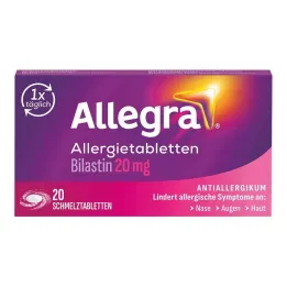 Allegra allergitabletter 20 mg smälttabletter, 20 st