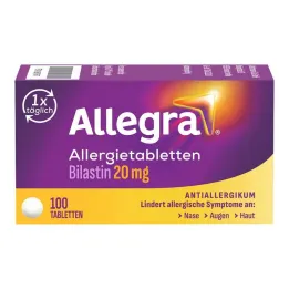 Allegra allergitabletter 20 mg tabletter, 100 st