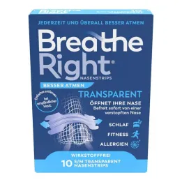 Andas bättre Andas Höger näsplåster normal transparent, 10 st