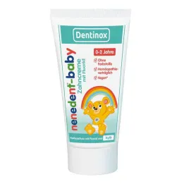 Nenedent-babytandkräm med enkel tub av fluor (50 ml)